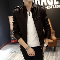 Gents Full Artificial Leather Jacket - Vip10 Bue