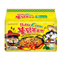Samyang Buldak Corn Hot Chicken Flavor Ramen - 5pcs Pack, 650G: A Fiery and Flavorful Ramen Experience