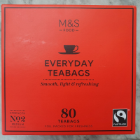 M&S Everyday Tea Bags 250G - Premium Quality Tea with 80 Tea Bags