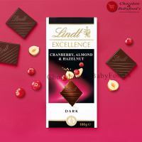 Lindt Excellence Dark Chocolate with Cranberry, Almonds & Hazelnut - 100g