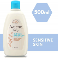 Aveeno Baby Daily Care Gentle Bath & Wash - 500ml | Suits Sensitive Skin