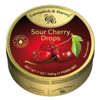 Cavendish & Harvey Sour Cherry Drops 200g - Exquisite Tangy Treat
