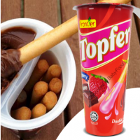 Topfer Strawberry Chocolate Crunchy Sticks 40G