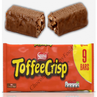Nestle Toffee Crisp 9 Bars 279g - Delicious Toffee Crisps in Convenient Pack of 9 Bars