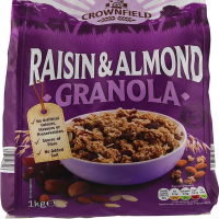 Crownfield Raisin & Almond Granola 1kg: Delicious and Nutritious Breakfast Option