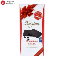 Belgian Dark 70% No Added Sugar - Indulge in guilt-free chocolate bliss!
