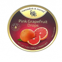 Cavendish & Harvey Pink Grapefruit Drops - Exquisite 200g Fruit Candies