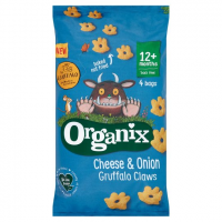 Organix Cheese & Onion Gruffalo Claws 4X15g