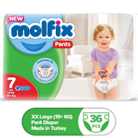 Molfix Pant Size 7 36 Pc's Pack | Premium Quality Diapers for Toddlers