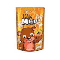 V Food Mr. Mee Pouch Packet Biscuit Orange Flavor - 25gm X 12Pcs (1 Dozen)