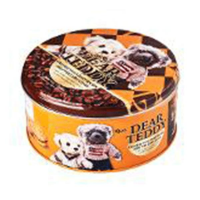 V Food Omais Dear Teddy Chocolate Tin Biscuit - 150gm: Delicious Chocolate Tin Biscuits with Teddy Bear Delight