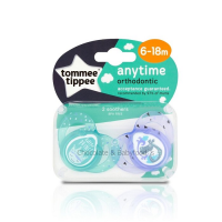 Tommee tippee anytime orthodontic soother 6-18mnth