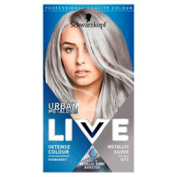 Schwarzkopf Live Intense Colour Urban Metallics Silver U71 - Permanent Hair Dye for a Chic Metallic Look
