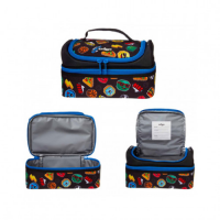 Smiggle Double Decker Lunch Box in Black: The Perfect Lunchtime Companion