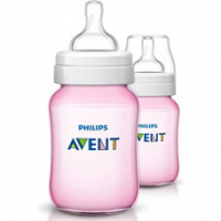 Shop the Stylish and Practical Philips Avent Classic Feeder in Pink - 260 mL