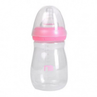 Stylish and Practical: Mothercare Baby Wide Neck Bottle 250 mL in Pink - Easy Feeding Solution