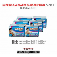 Supermom Diaper Subscription Pack 1 for 3 Month