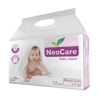 Neocare Medium Belt 4-9 Kg 32 pcs - Premium Baby Diapers for Optimal Comfort and Protection