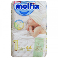 Molfix Twin Newborn Belt: 2-5 Kg | 44 Pcs | Made in Turkey - Shop Now!