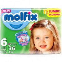 Molfix Twin Belt 15+ Kg 36 Pcs - Made in Turkey | High-Quality & Reliable Baby Diapers