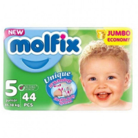 Molfix Jumbo Junior Belt 11-18 Kg 44 Pcs - Premium Quality Diapers from Turkey