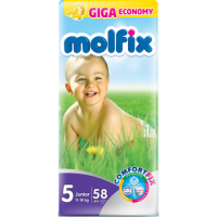 Molfix Giant Junior Belt 11-18 Kg 58 Pcs - Premium Quality Turkish Diapers