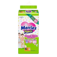 Merries Baby Diaper Pants 12-19 Kg - 38 Pcs | High-Quality Diapers Made in Indonesia