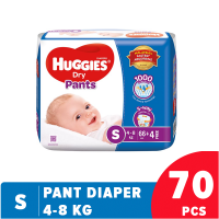 Huggies Dry Pant Diaper (S) Small-70 Pcs - Best Diaper for Babies (4-8 KG) | E-commerce Website