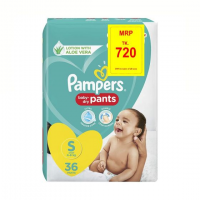 Pampers Baby Dry Pants Value Pack - Small Size (4-8 Kg) | 36 Pants