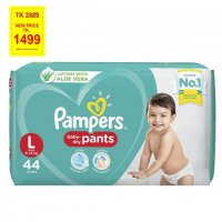 Pampers Baby Dry Pants Large (9-14 Kg) - 44 Pants: Keep Your Little One Comfortable and Dry