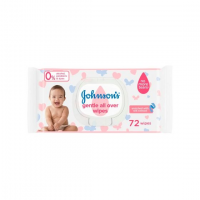 Johnson's Gentle All Over Wipes - 72 Pcs