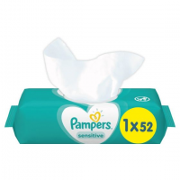 Pampers Sensitive Fragrance Free Baby Wipes - 52 pcs: Gentle and Hypoallergenic for Your Baby's Delicate Skin