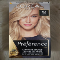 L'Oreal Paris Preference 9.1 Light Ash Blonde Hair Colour: Permanent and Stunning