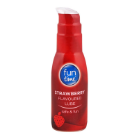 Fun Time Strawberry Flavoured Lubricant 75ml - Enjoy Sensual Pleasure with a Tasty Twist!