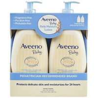 Aveeno Baby Daily Moisture Lotion Fragrance Free 2 Pack: Nourish and Protect Your Little One's Skin