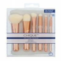Royal & Langnickel Chique Rose Gold Makeup Brushes Set - 7pc Collection for the Ultimate Glamorous Look