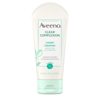 Aveeno Clear Complexion Cream Cleanser Salicylic Acid Acne Treatment 141G