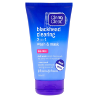 Clean and Clear Blackhead Clearing 2 in 1 Wash and Mask 150ml
