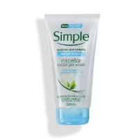 Get Youthful, Nourished Skin with Simple's Sensitive Skin Water Boost Micellar Facial Gel Wash - 150ml