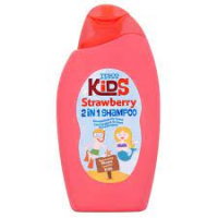Tesco Kids Strawberry 2 In 1 Shampoo 250ml: Nourish and Cleanse Your Child's Hair Effortlessly