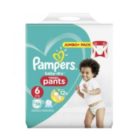 Pampers Baby Dry Nappy Pants (15+ kg) - Up to 12 Hours Protection - 58 Nappies | UK's Best Nappy Pants for Active Babies