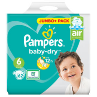 Pampers -Baby Dry Belt Up To 12h 6 (13-18 kg) -UK- (62 Nappies)