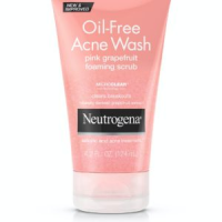 Neutrogena Pink Grapefruit Foaming Scrub: Oil-Free Acne Wash for Smooth & Clear Skin