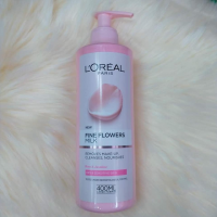 L'Oreal Paris Fine Flowers Cleansing Milk 400ml: Gentle Makeup Remover with Nourishing Botanical Extracts