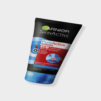 Garnier Pure Active Intensive Charcoal Face Wash - Deep Cleansing Formula for Clear and Radiant Skin