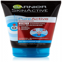 Garnier Pure Active Intensive Charcoal Face Wash - Deep Cleansing Formula for Clear and Radiant Skin