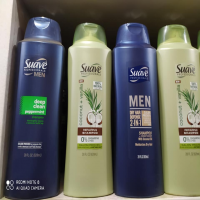 Suave Deep Clean Peppermint Shampoo for Men - Energizing Male Hair Care