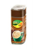 BRU Pure Instant Coffee 100gm: Experience the Richness of Real Coffee