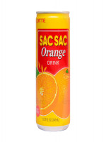 Lotte Sacsac Orange Pulpe Drink 240ml - Refreshing Pulp-filled Beverage