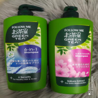 Follow Me Green Tea 6-in-1 Shampoo: Experience a Refreshing Haircare Routine with Natural Green Tea Extracts